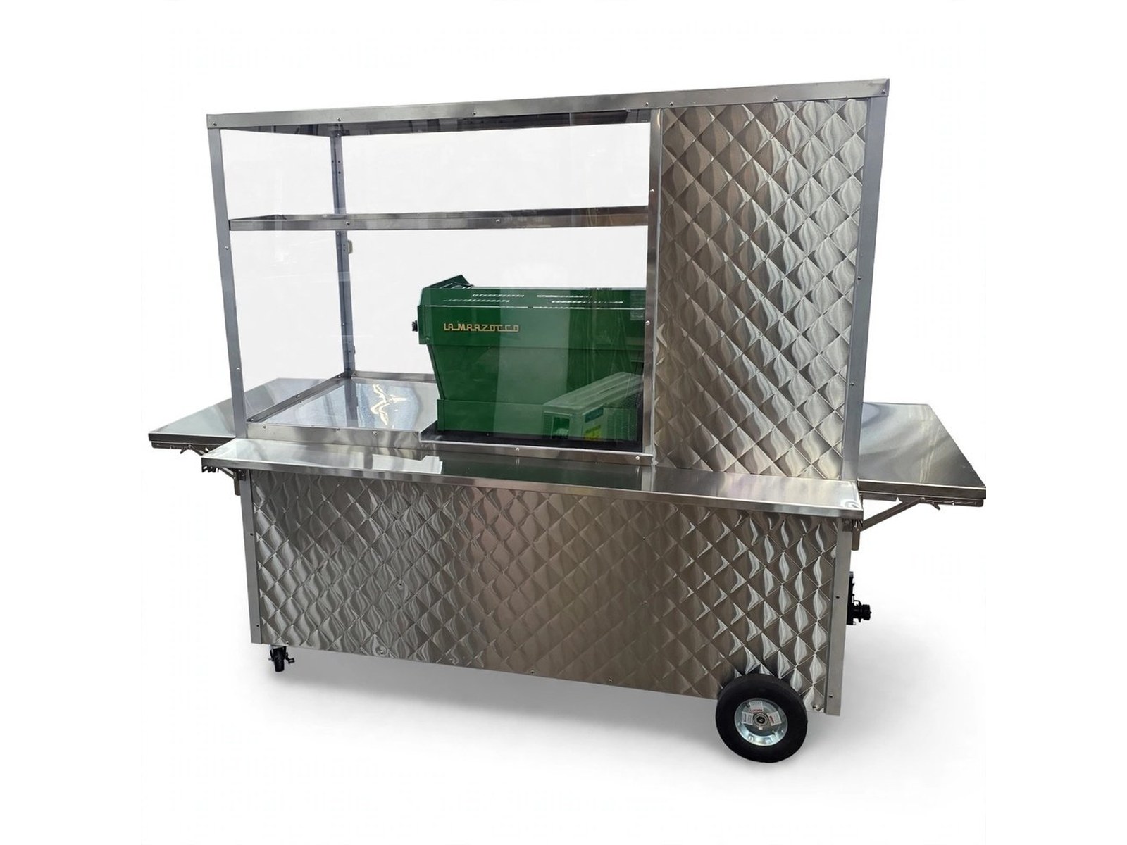 Cart de café de acero inoxidable de Flacos