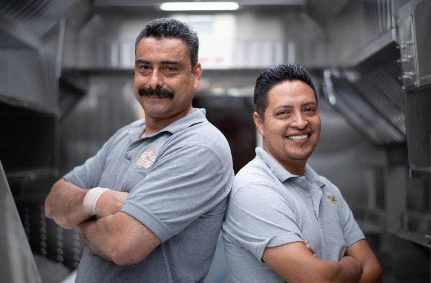 Juan José and his father-in-law José Luis in the Flacos shop